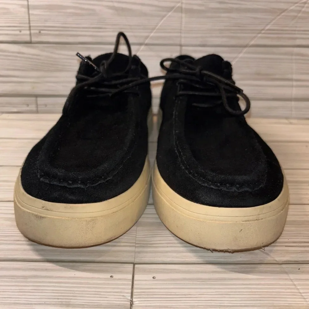 Zara suede moc toe split shoes